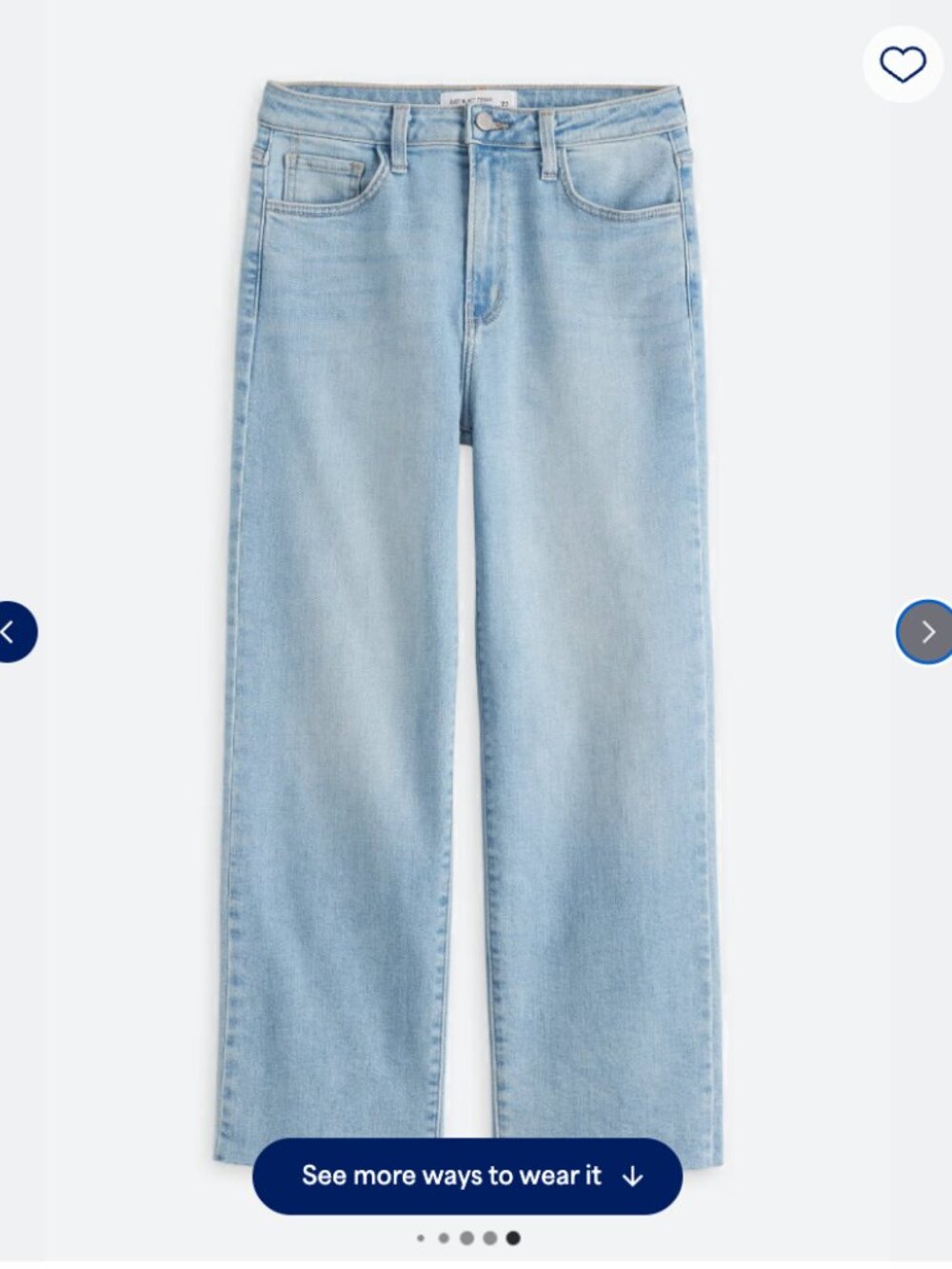 🙌🙌JUST BLACK CLASSIC STRAIGHT INDIGO WASH 0 X 26.5